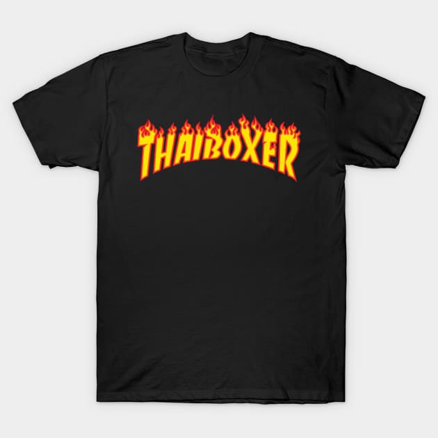 Thai Boxer T-Shirt by Lankymoose